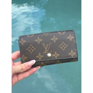 LOUIS VUITTON Monogram Porte Monnaie Billets Tresor Wallet Vintage